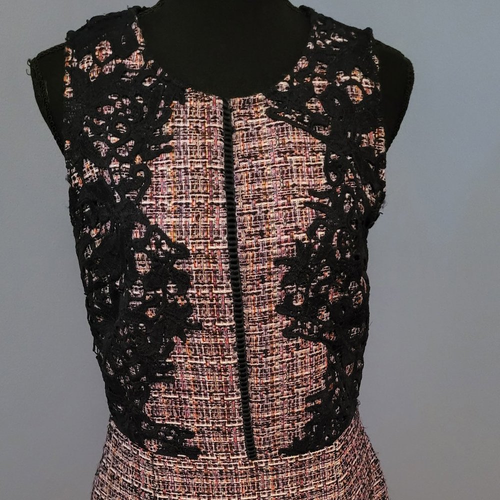 Adelyn Rae.  Tweed/Crochet Dress. Size M. - Picture 2 of 9